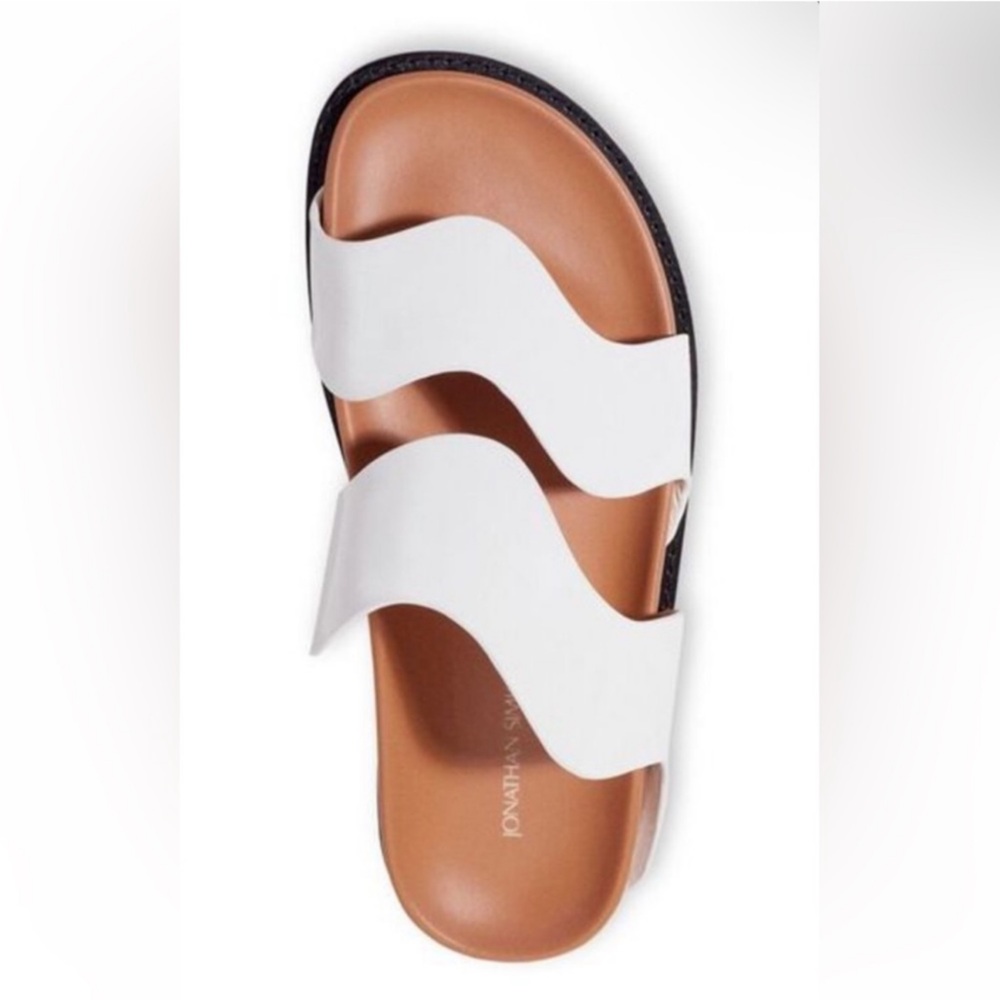 SIMKHAI 
Women's Callen Wave Slip On Slide Sandals(#060)